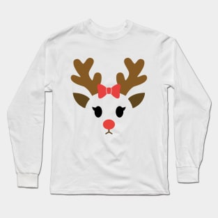 Rudolph Face Long Sleeve T-Shirt